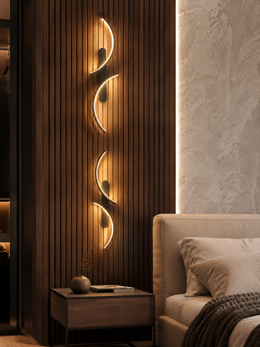 Applique Murale LED Arc en C
