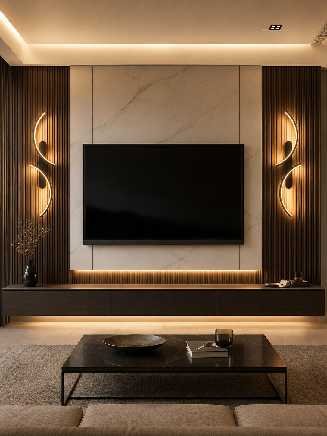 Applique Murale LED Arc en C