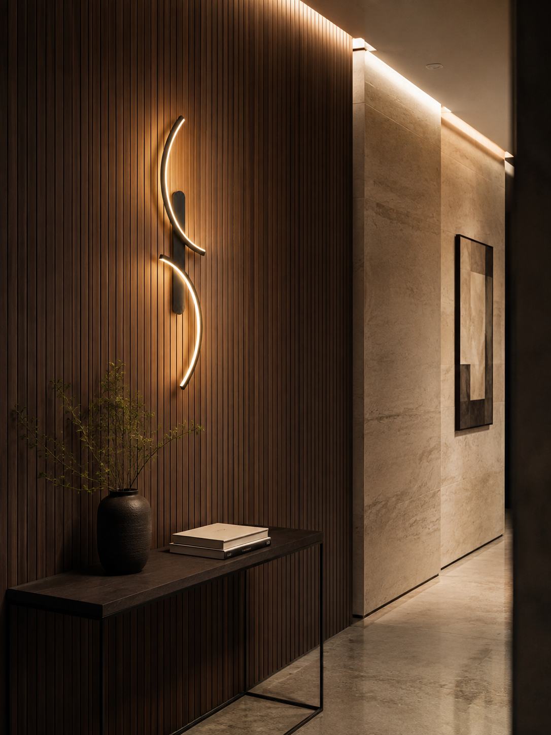 Applique Murale LED Arc en C