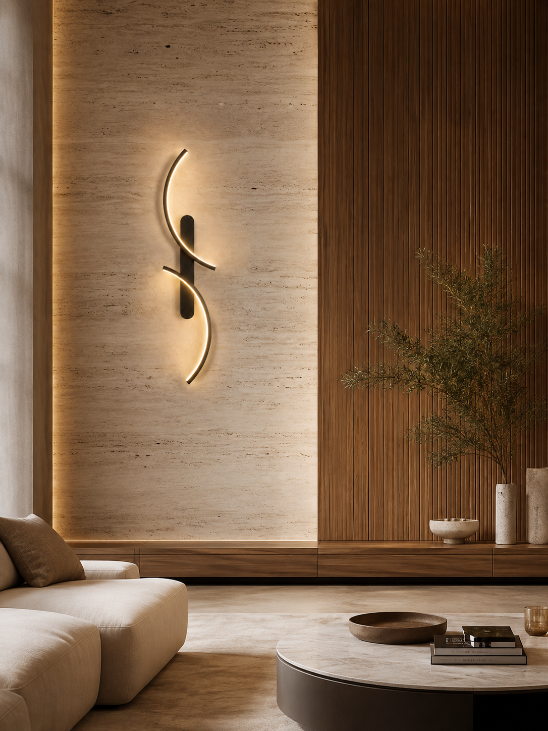Applique Murale LED Arc en C