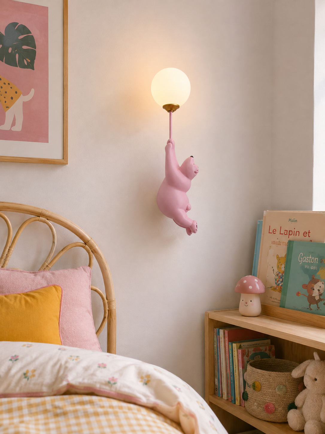 Applique Murale Ourson et Lune