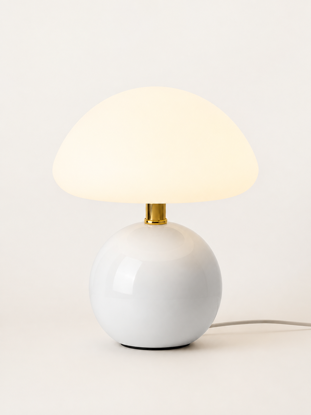 Lampe Champignon en Céramique et Verre
