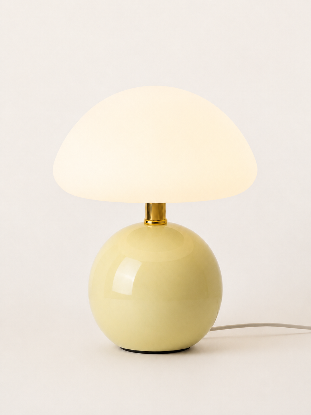 Lampe Champignon en Céramique et Verre