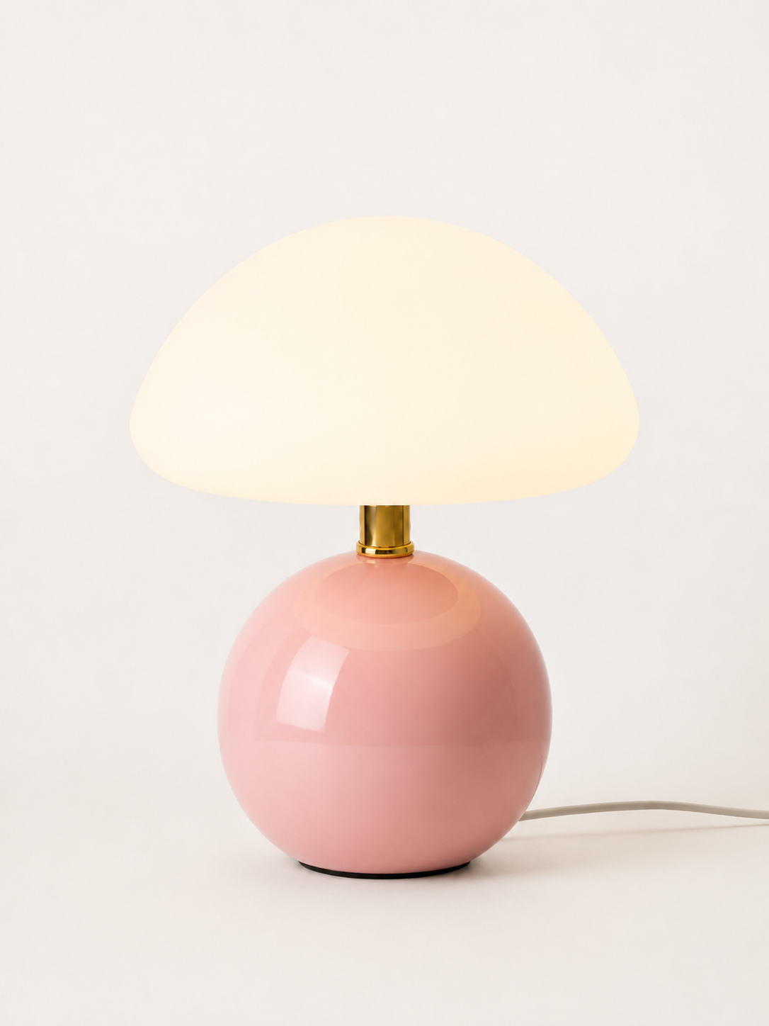 Lampe Champignon en Céramique et Verre
