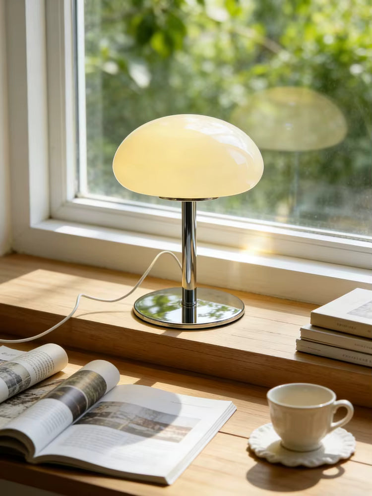 Lampe Champignon en Verre à Poser USB