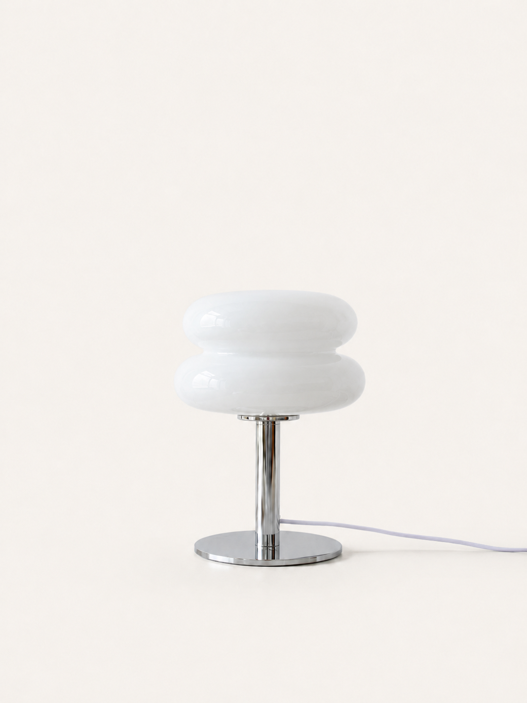 Lampe à Poser Macaron en Verre Teinté