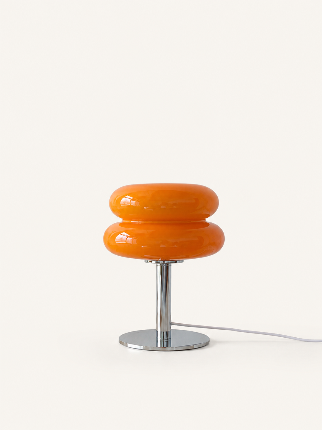 Lampe à poser Macaron en verre teinté