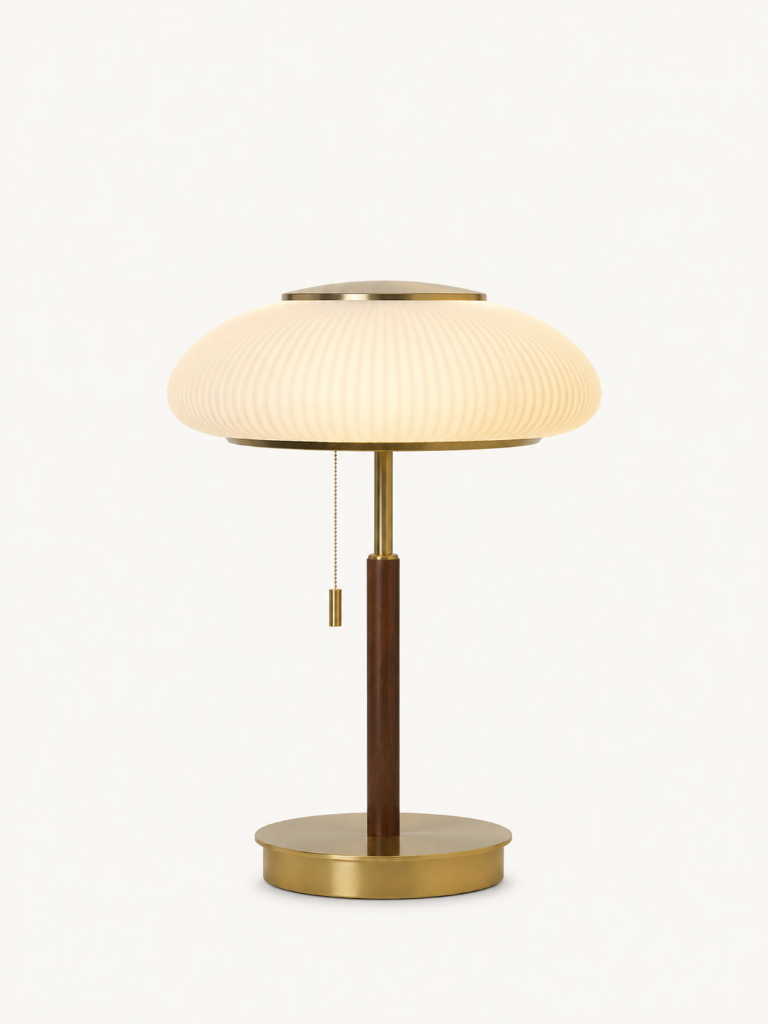 Lampe à poser vintage en verre dépoli
