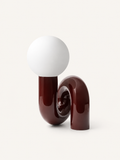 Lampe de Bureau Sculpturale en Verre Coloré