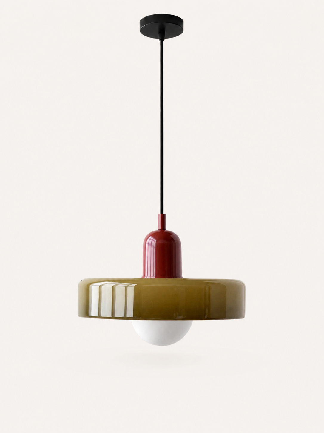 Suspension Boule en Verre Soufflé Coloré
