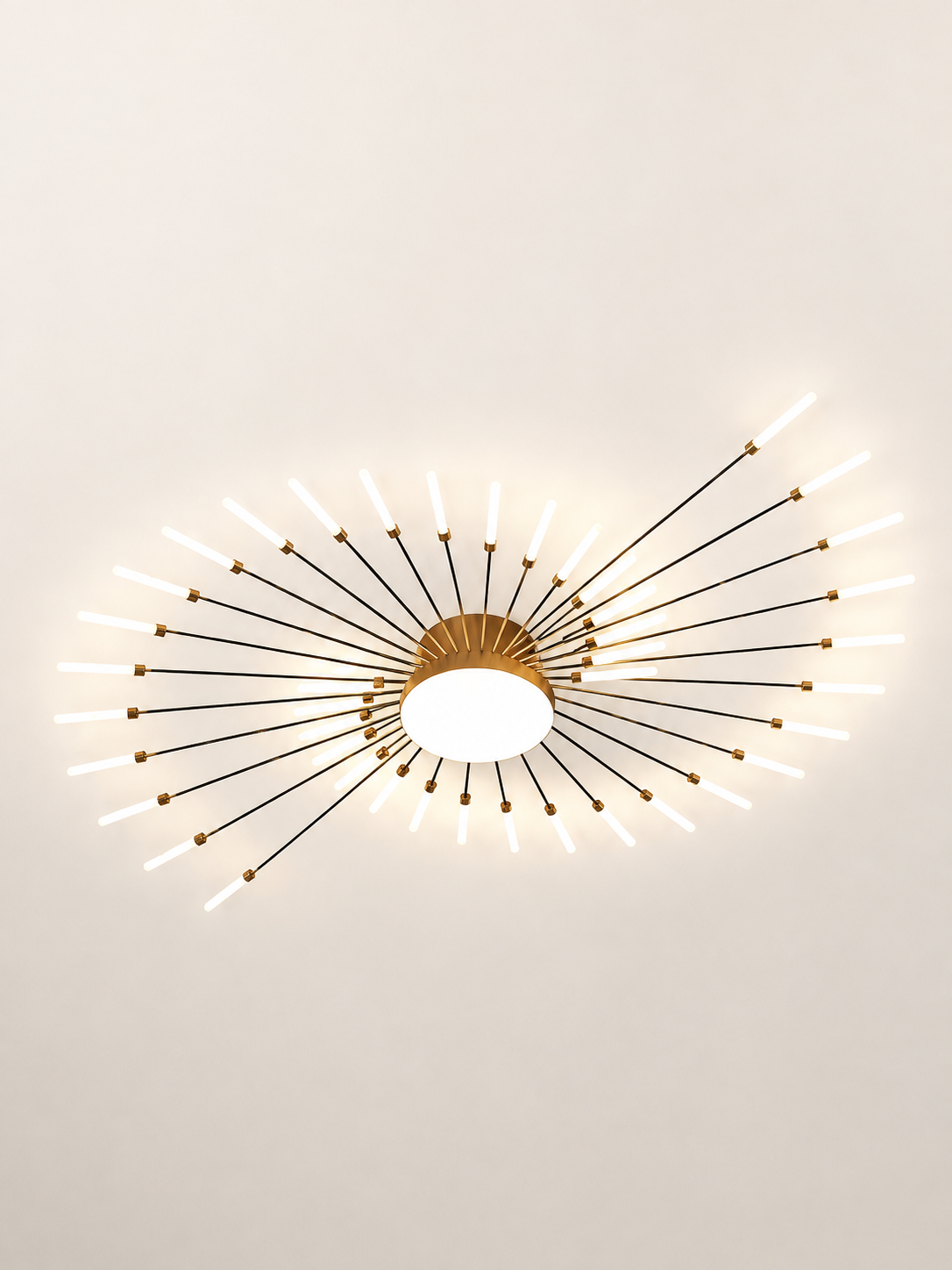 Plafonnier LED sculptural à branches