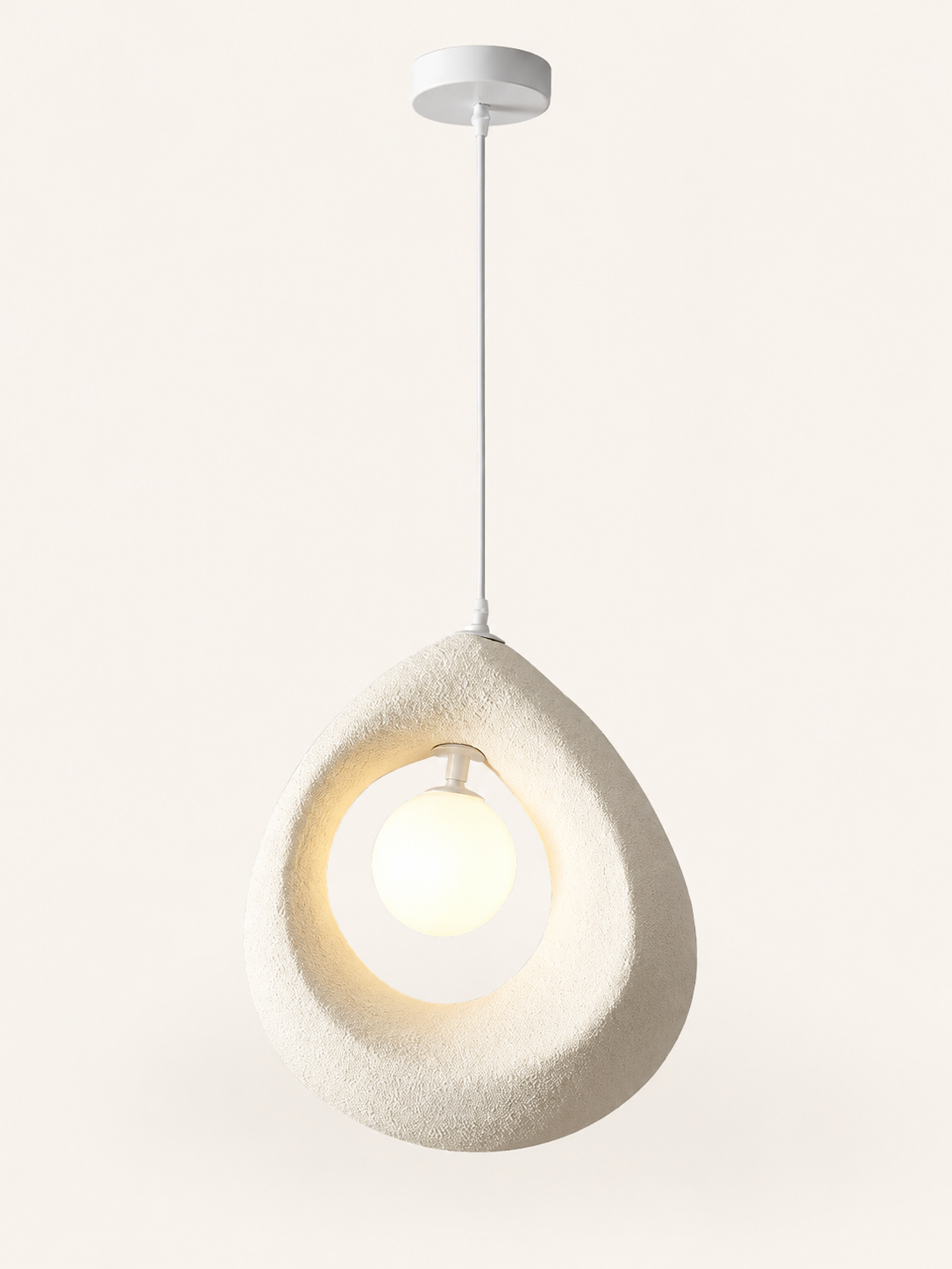 Petite Suspension Wabi-Sabi en Pierre
