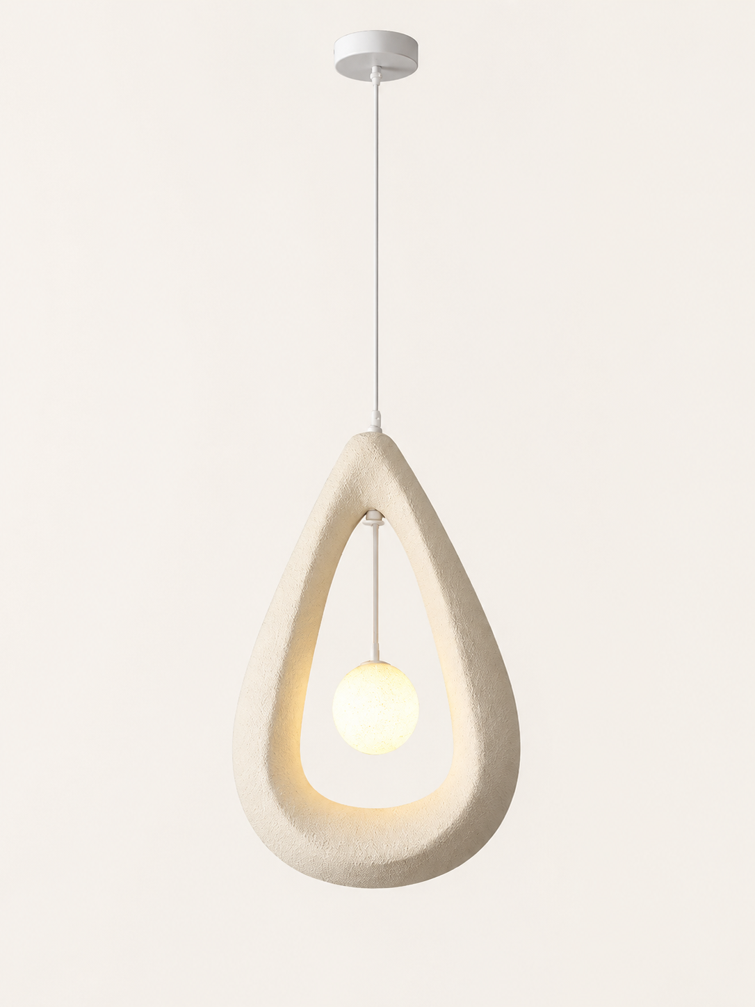 Petite Suspension Wabi-Sabi en Pierre