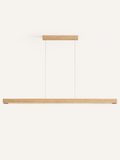 Suspension Linéaire en Bois pour Table à Manger
