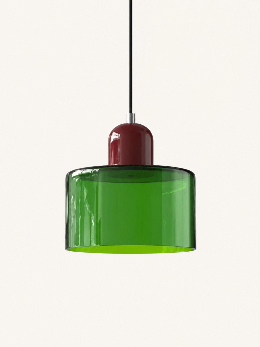 Suspension Goutte en Verre Coloré
